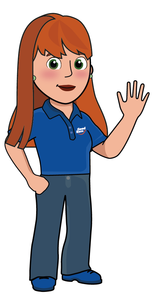 Red-haired white woman giving thumbs up